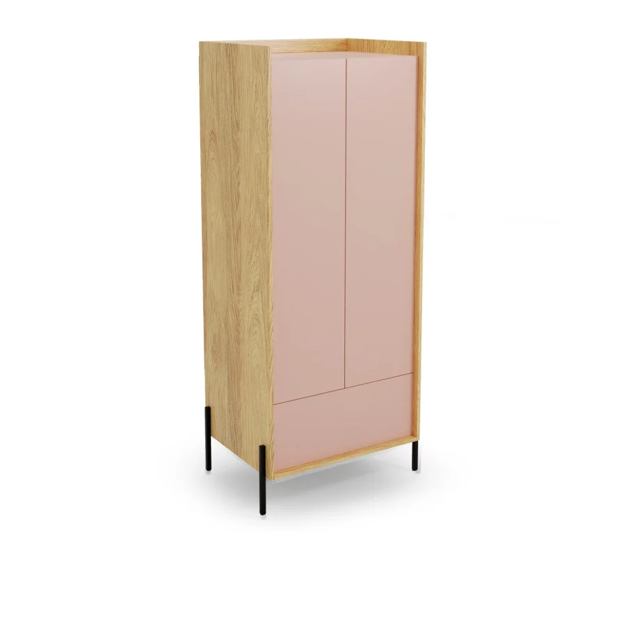 Children's wardrobe MOBIUS 2D pink order